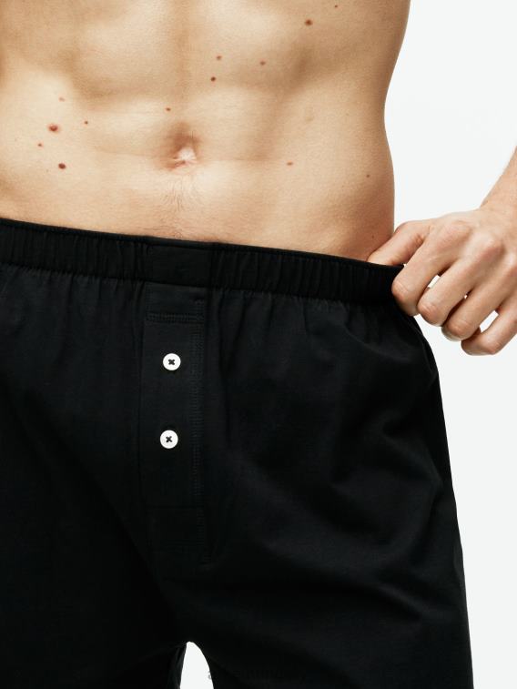 ARKET pima pamut jersey boxer, 2db-os szett férfiak fekete LNXFL1234 ruházat