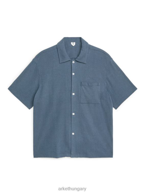 ARKET boucle jersey ing férfiak acél kék LNXFL937 ruházat