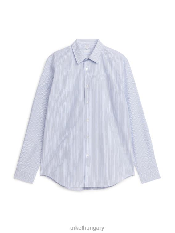ARKET poplin ing férfiak kék/csíkos LNXFL958 ruházat