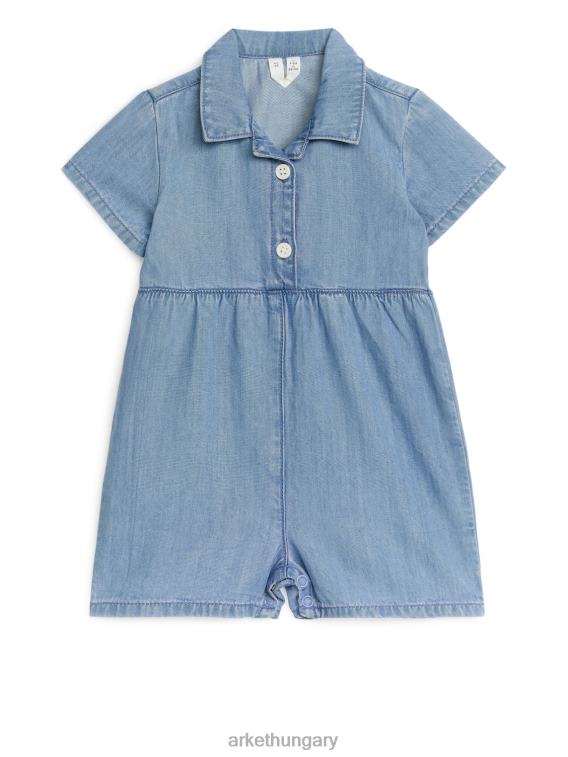 ARKET rövid farmer jumpsuit gyerekek világoskék LNXFL1721 ruházat