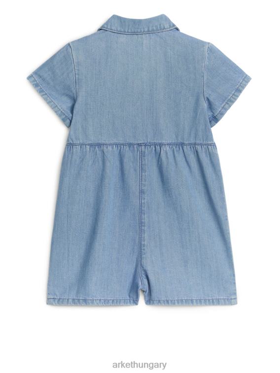 ARKET rövid farmer jumpsuit gyerekek világoskék LNXFL1721 ruházat