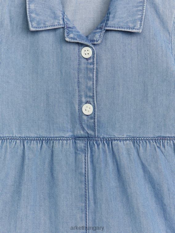 ARKET rövid farmer jumpsuit gyerekek világoskék LNXFL1721 ruházat
