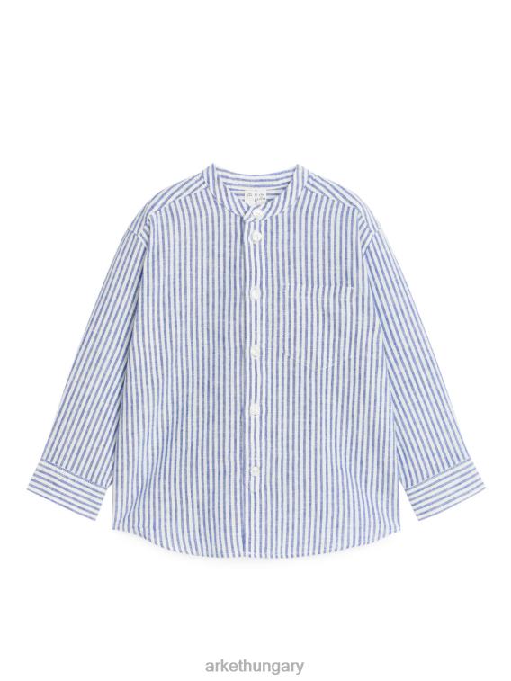 ARKET henley vászoning gyerekek kék/csíkos LNXFL1484 ruházat