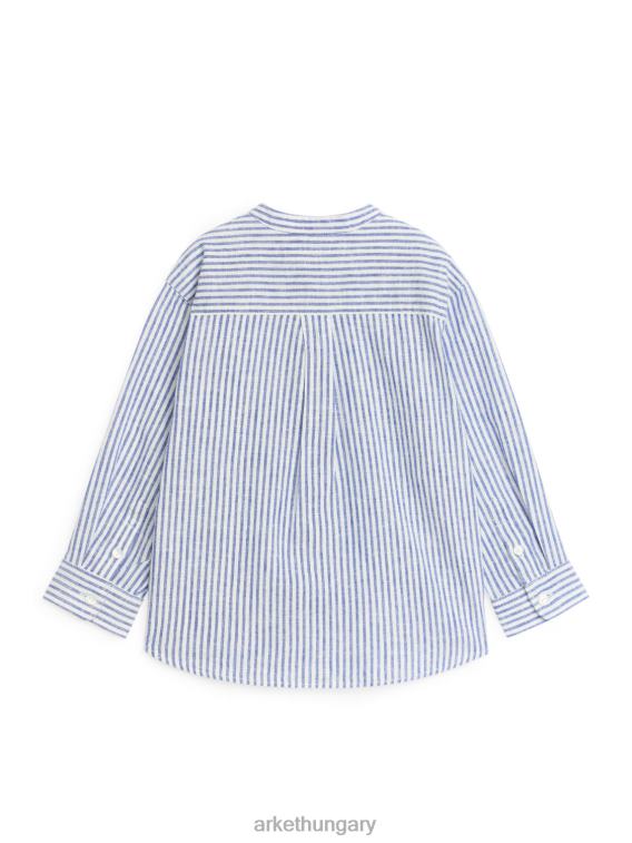 ARKET henley vászoning gyerekek kék/csíkos LNXFL1484 ruházat