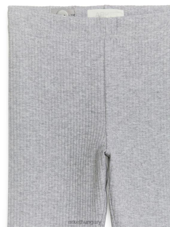 ARKET bordás dzsörzé leggings gyerekek szürke melanzs LNXFL1592 ruházat