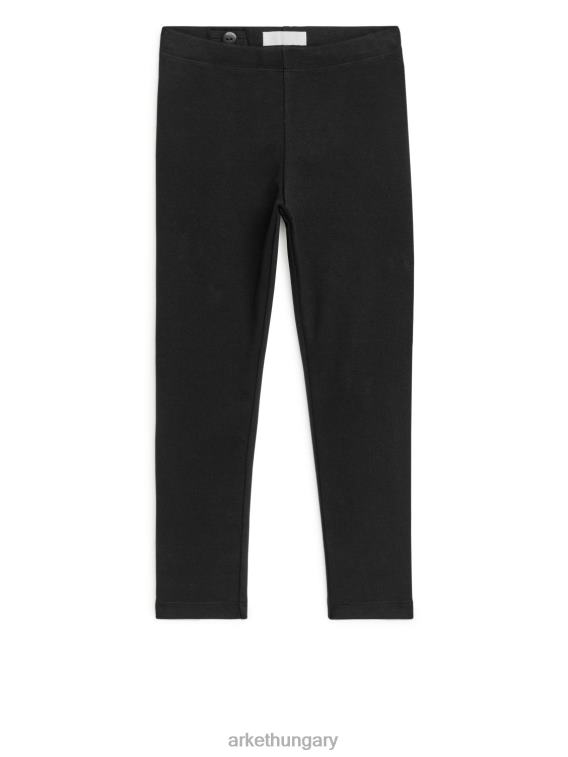 ARKET jersey leggings gyerekek fekete LNXFL1555 ruházat