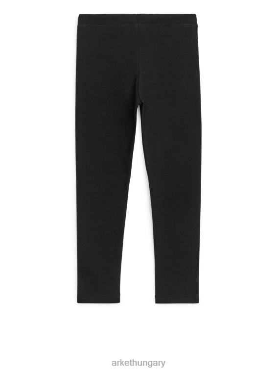 ARKET jersey leggings gyerekek fekete LNXFL1555 ruházat