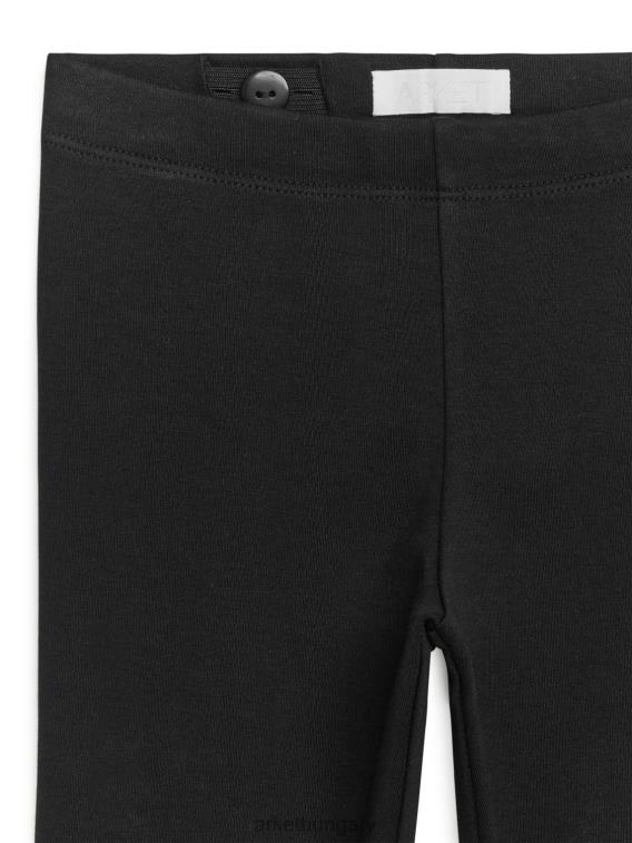 ARKET jersey leggings gyerekek fekete LNXFL1555 ruházat