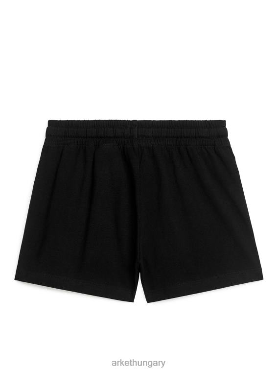 ARKET laza jersey rövidnadrág gyerekek törtfekete LNXFL1565 ruházat