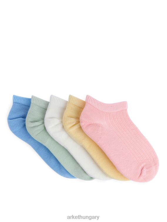 ARKET sneaker zokni, 5 pár gyerekek lágy szivárvány/többszínű LNXFL1599 ruházat