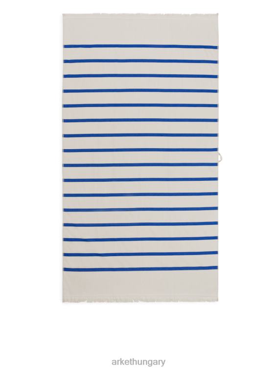ARKET fürdőlepedő 100 x 180 cm egynemű törtfehér/kék LNXFL1346 háztartási cikkek