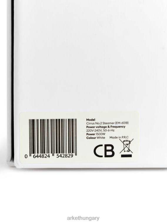 ARKET steamery cirrus no.2 kézi gőzölő eu csatlakozó egynemű fehér LNXFL1366 háztartási cikkek
