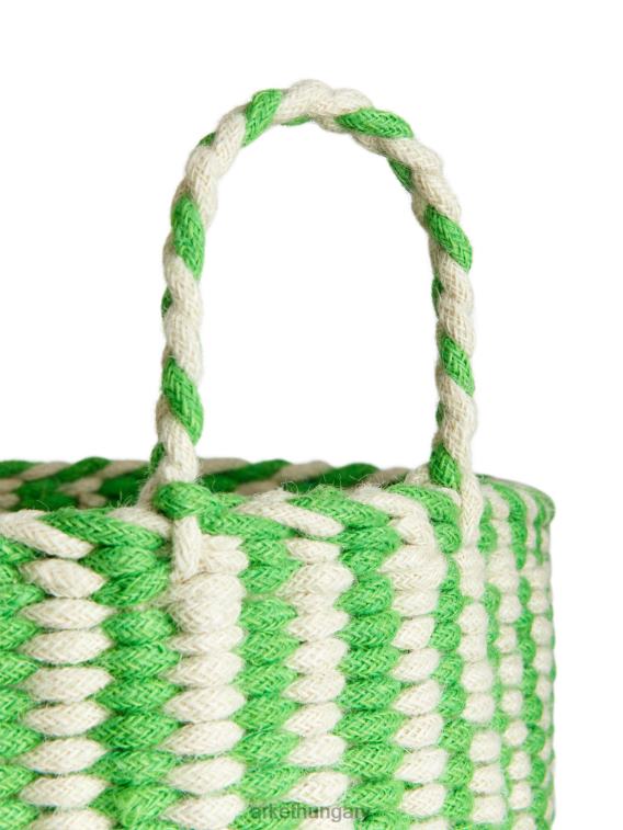 ARKET tároló kosár 41 cm egynemű zöld/törtfehér LNXFL1353 háztartási cikkek