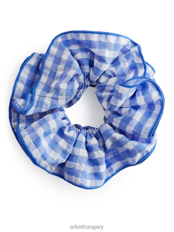 ARKET túlméretezett scrunchie nők kék fehér LNXFL852 kiegészítők