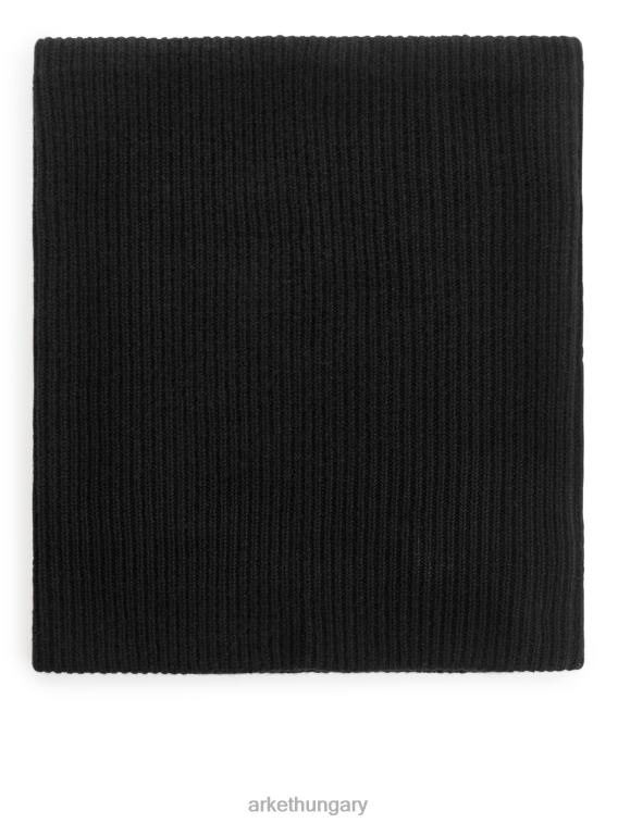 ARKET kasmír keverék snood nők fekete LNXFL845 kiegészítők