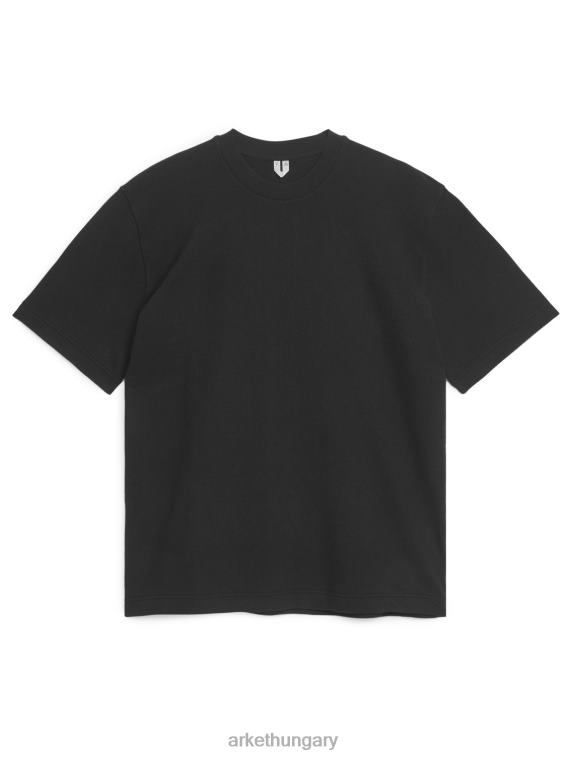 ARKET boucle jersey póló nők feketére mosva LNXFL1011 ruházat