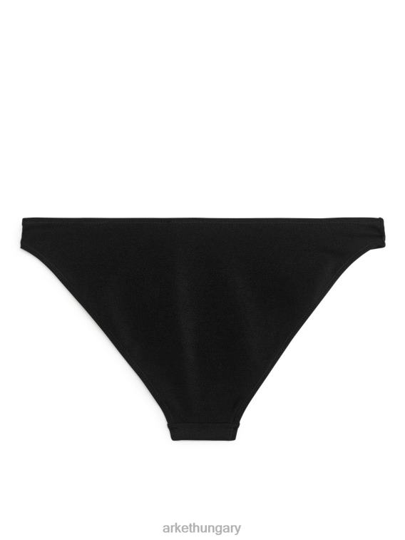 ARKET alacsony derékú fényes bikini alsó nők fekete LNXFL587 ruházat