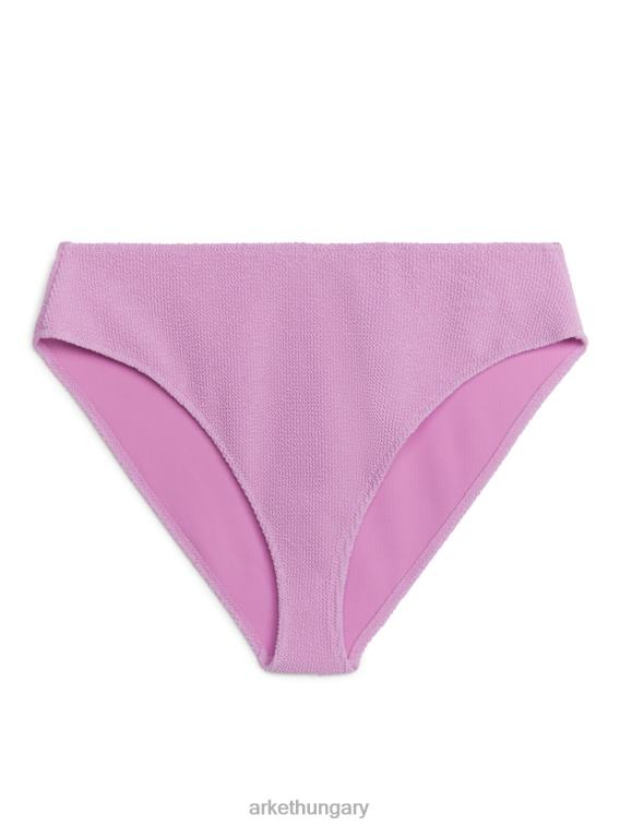 ARKET derék közepén ráncos bikini alsó nők rózsaszín LNXFL590 ruházat