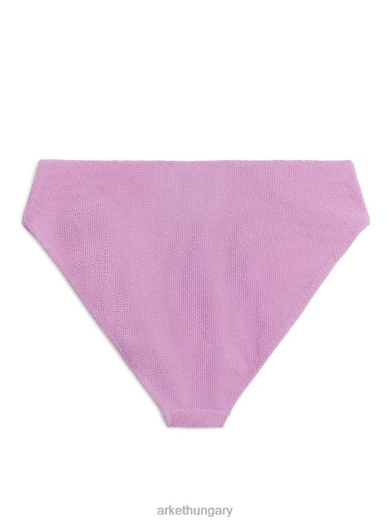 ARKET derék közepén ráncos bikini alsó nők rózsaszín LNXFL590 ruházat