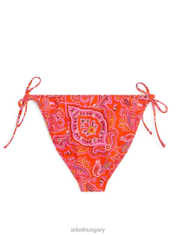 ARKET nyakkendős tanga bikini alsó nők narancs/paisley LNXFL604 ruházat