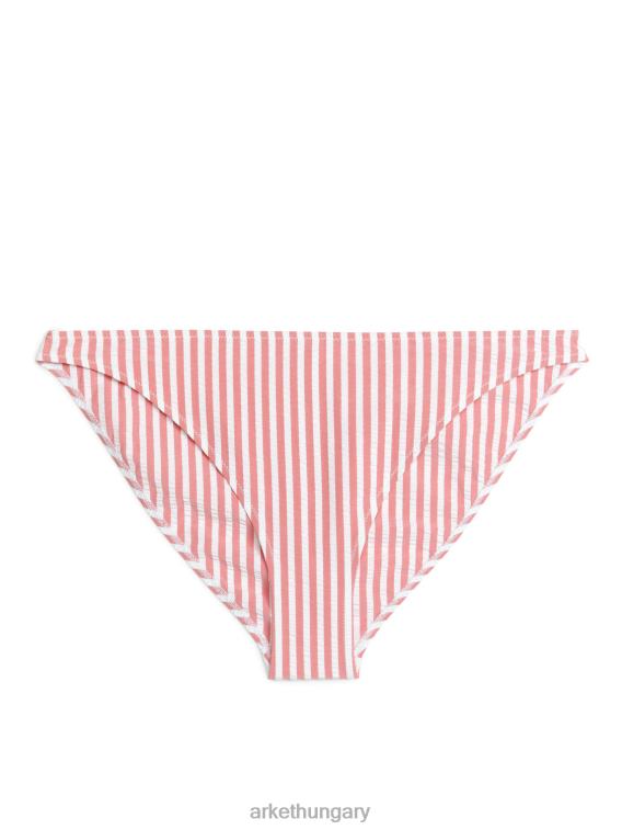 ARKET seersucker bikini alsó nők piros fehér LNXFL601 ruházat