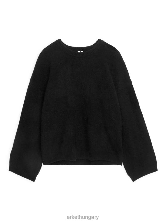 ARKET alpaka keverék jumper nők fekete LNXFL403 ruházat