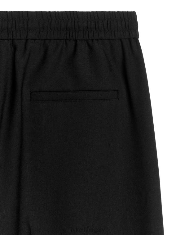 ARKET széles szárú nadrág nők fekete LNXFL210 ruházat