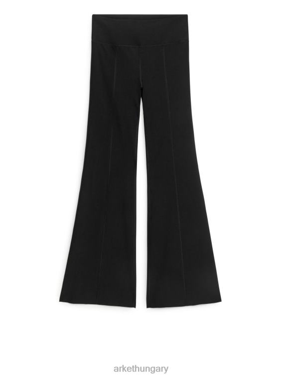 ARKET kiszélesedő leggings nők fekete LNXFL195 ruházat