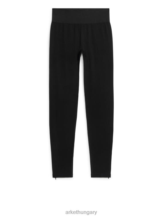 ARKET varrat nélküli leggings nők fekete LNXFL215 ruházat