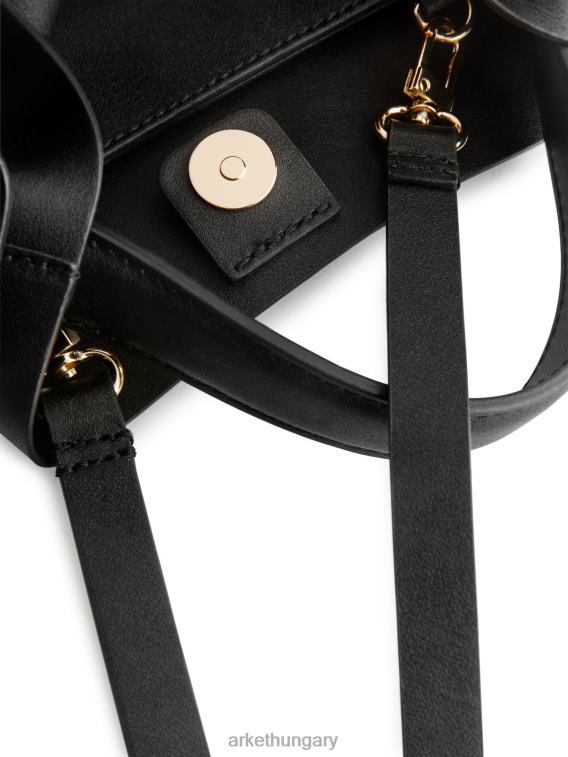 ARKET crossbody táska egynemű fekete LNXFL762 táskák