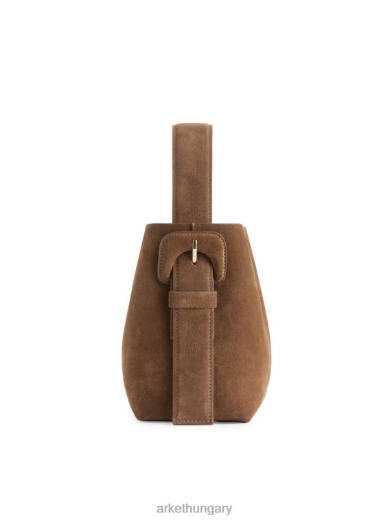 ARKET velúr crossbody táska egynemű barna LNXFL742 táskák
