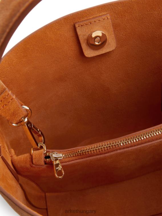 ARKET velúr crossbody táska egynemű narancs LNXFL741 táskák